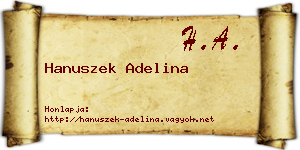 Hanuszek Adelina névjegykártya